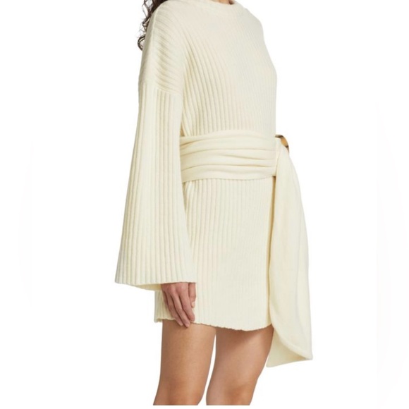 PIECE OF WHITE
Caitlin Belted Knit Mini Dress - Picture 4 of 10